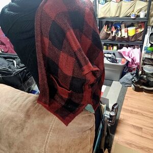 Cozy Red and Black Checkered Scarf